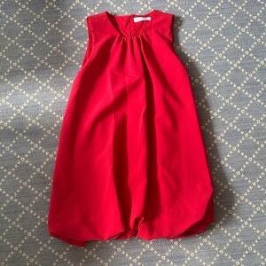 Zara Kids Red Sleeveless Dress